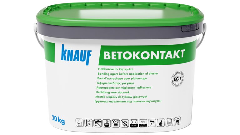 Knauf Betokontakt, im weißen Eimer und grünem Deckel